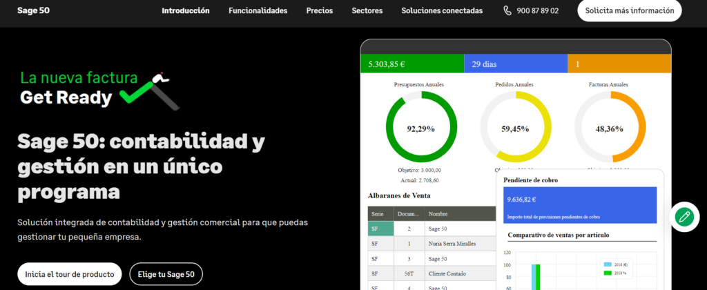 SAGE 50 Programa de contabilidad