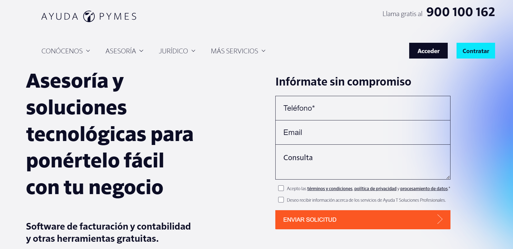 AYUDA T PYMES Programa de contabilidad